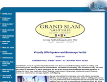 Tablet Screenshot of grandslamyachtsales.com